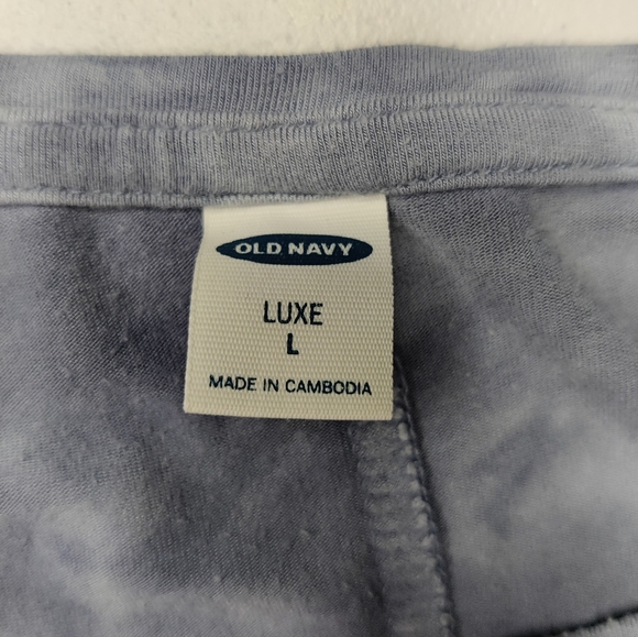 Old Navy Blue Tie-dye high neck tank top size L - Picture 3 of 3